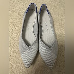 Rothy’s silver-gray points size 10.5